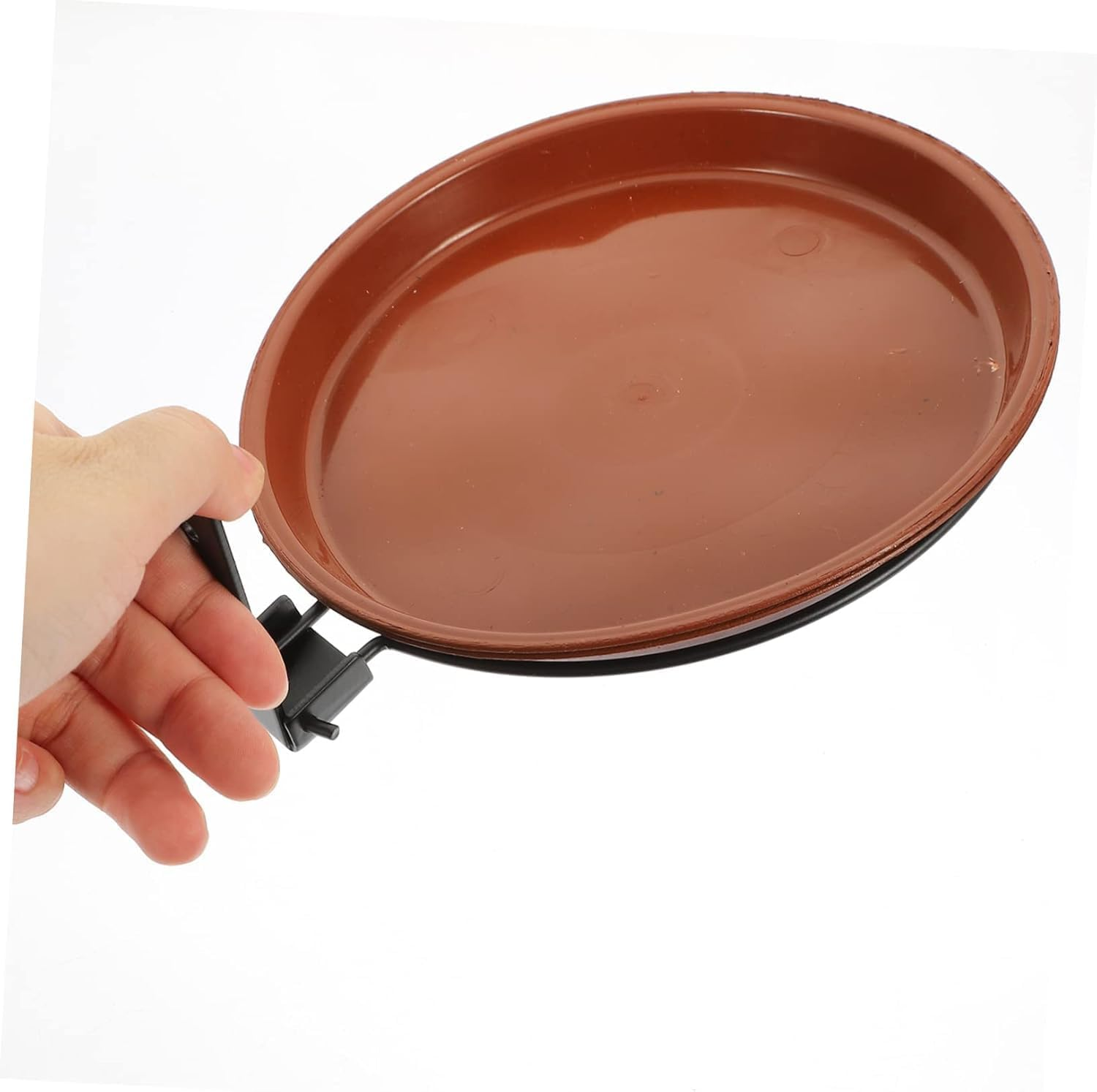 2Pcs Fence Bird Feeders Tray, Tree Mounted Wild Bird Bath for Outdoors Place Food Water, Installed on Wooden Fence Wall Tree Deck Stakes with Heavy Duty Iron Ring image number 6