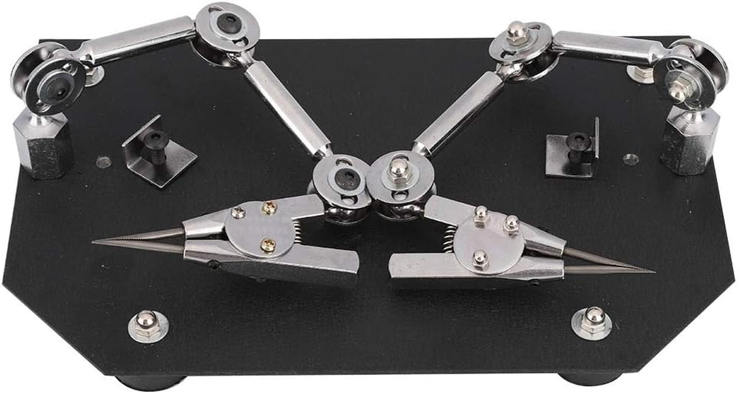 Welding Soldering Helping Table Hands, Third Hand Soldering Tool PCB Holder 2 Flexible Arms Helping Hands for Electronic Repair, DIY Soldering, Assembly, Repair, Modeling, Hobby image number 2
