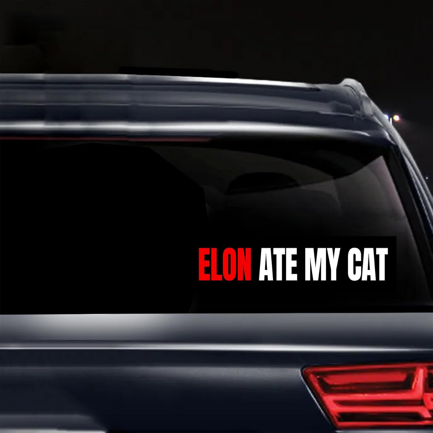 Anti Elon Bumper Sticker - I Bought This before We Knew Elon Was Crazy!Funny Tesla Club Car Sticker Elon Regret! Model X Y 3 S Vinyl Window Cling Decal (Elon Was Crazy)