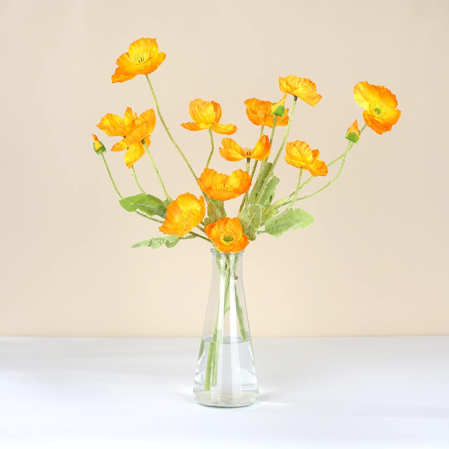 Magic Season Decorative Glass Bottles with Cork Stoppers (350 Ml Tapered Bottles / 2 Pcs) image number 4