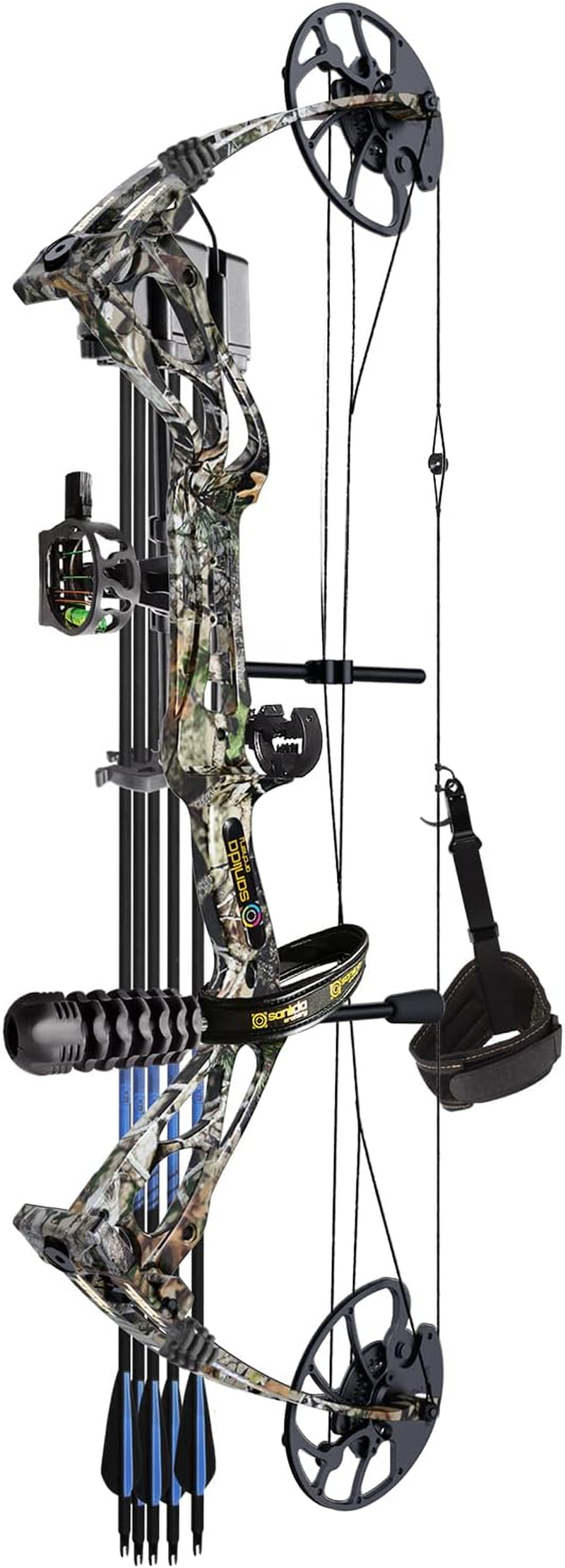 Sanlida Archery Dragon X8 RTH Compound Bow Package for Adults and Teens,18&rdquo;-31&rdquo; Draw Length,0-70 Lbs Draw Weight,Up to IBO 310 Fps,No Bow Press Needed,Limbs Made in Usa,Limited Life-Time Warranty