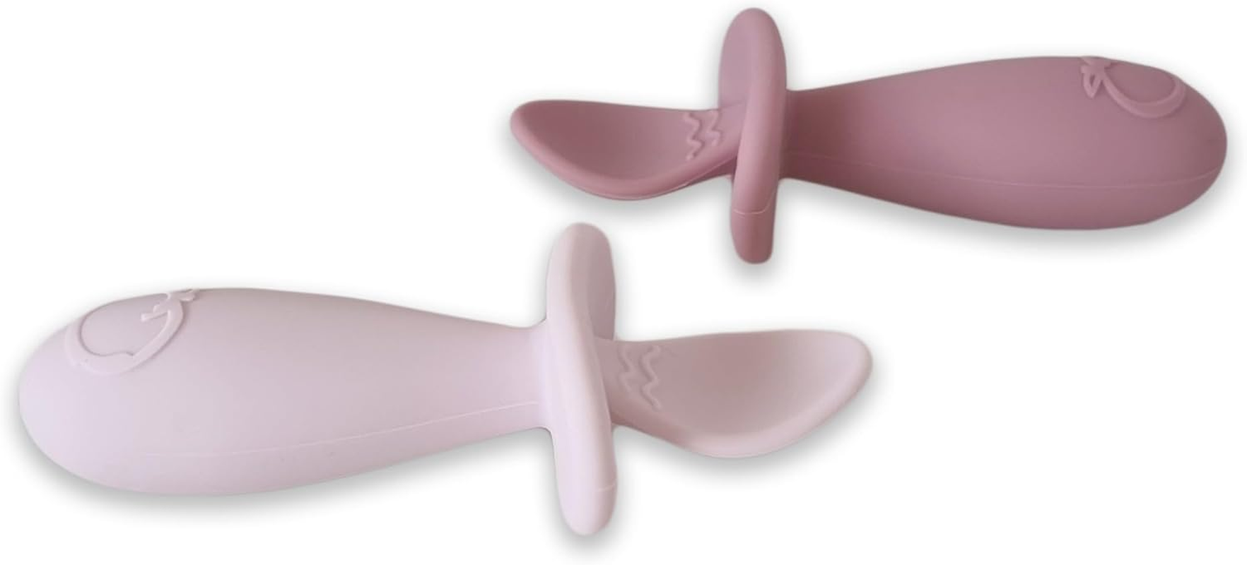 Plum Silicone 2 Pack Easy Grip Spoon Set Berry/Rose