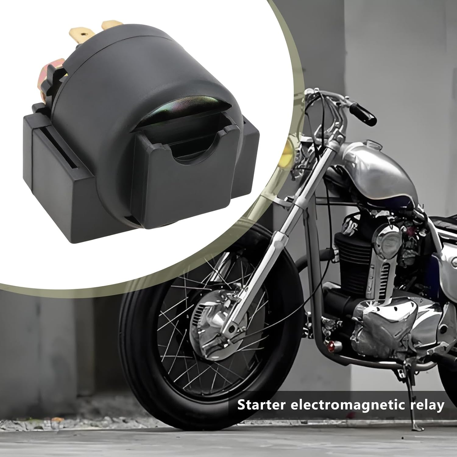 SING F LTD 1Pc 12V Motorcycle Starter Solenoid Relay Replacement Part 27010-1098 27010-1235 Compatible with Kawasaki BJ EN GPX GPZ GTR VN Z ZR Triumph Tiger T image number 1
