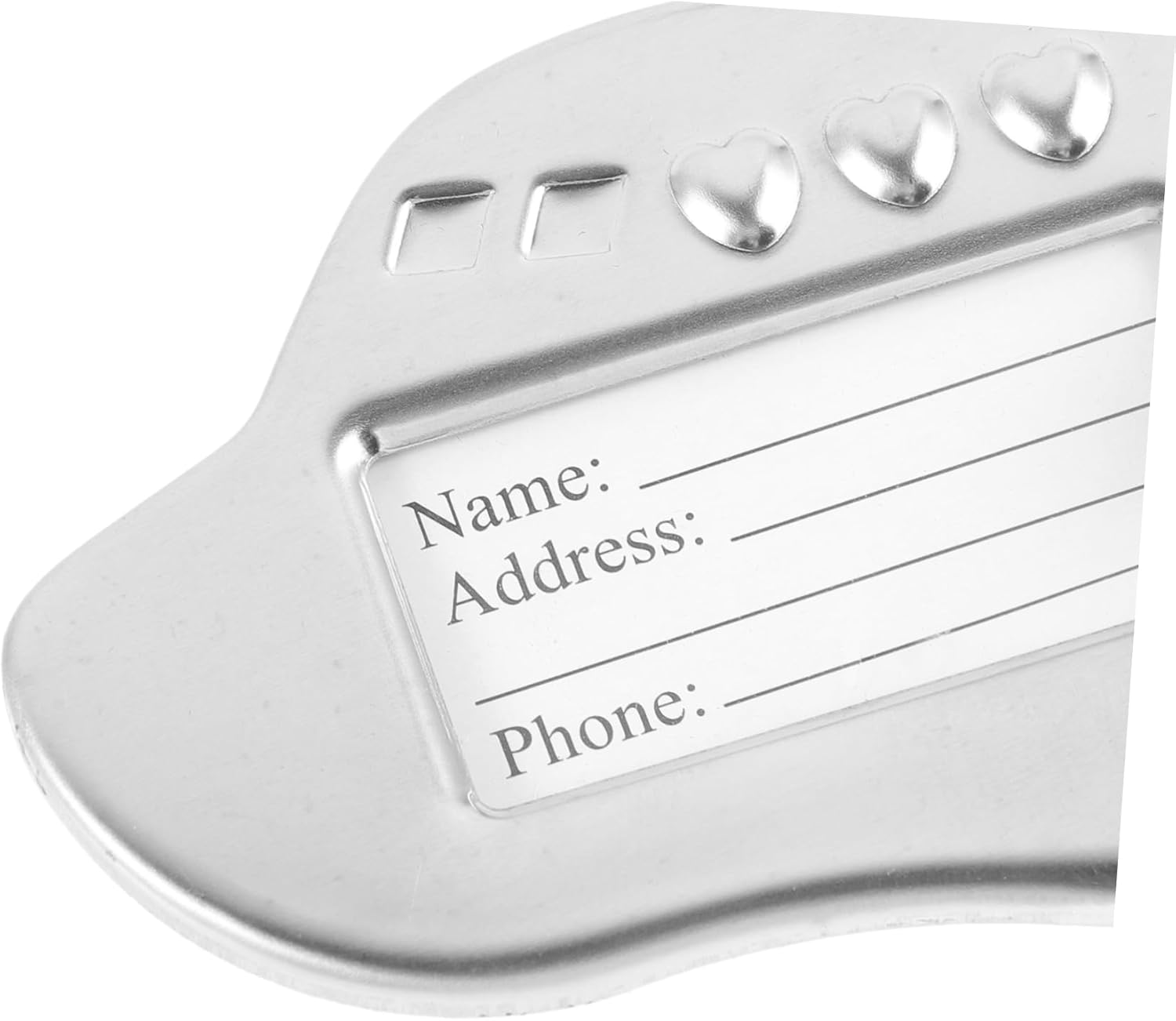 CHILDWEET Metal Suitcase Luggage Tag Airplane Shape Travel Bag Id Tag for Suitcase image number 4