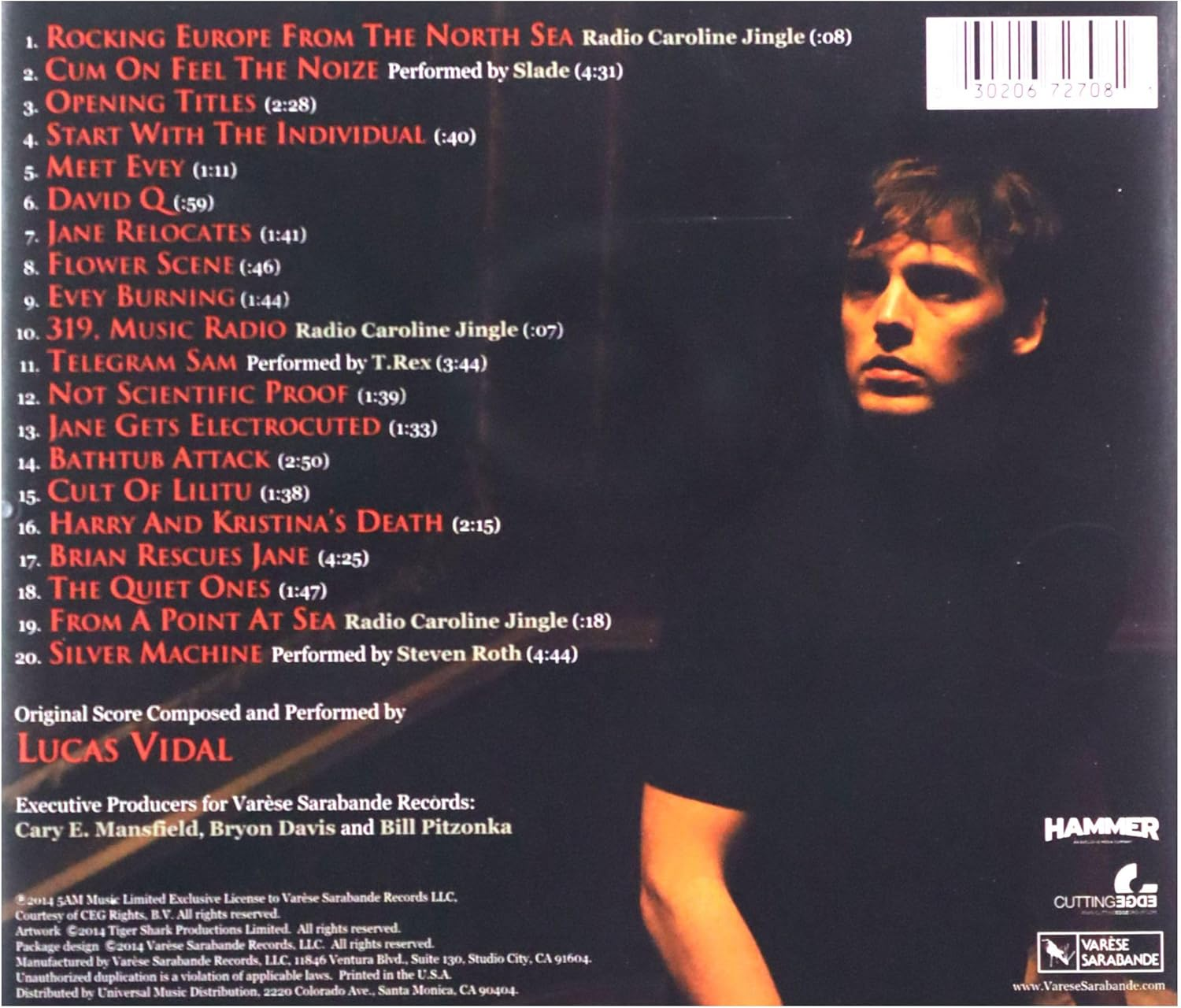 Varese Sarabande Lucas Vidal - the Quiet Ones Original Motion Picture Soundtrack CD Album image number 1