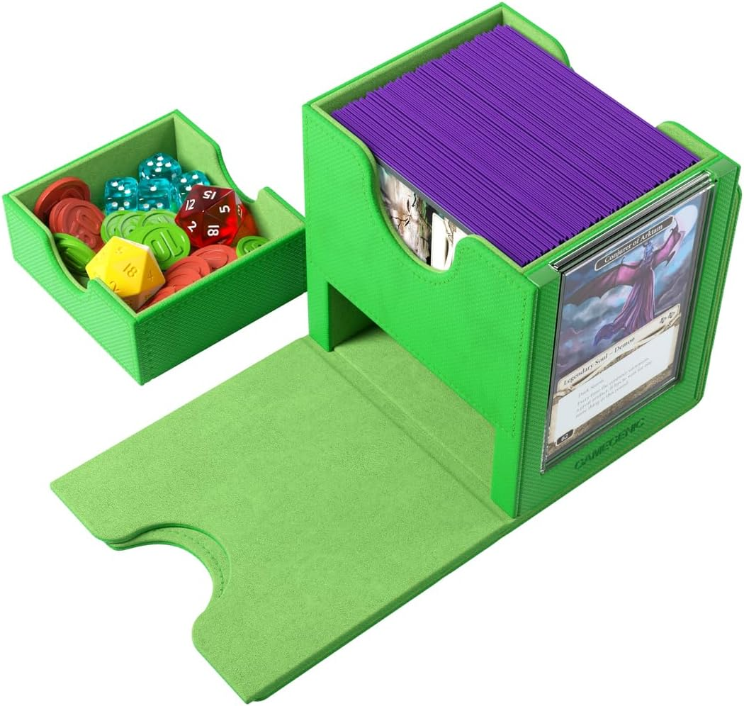 Gamegenic Sidekick Pro 100+ XL Convertible Slide Card Case, Green image number 2