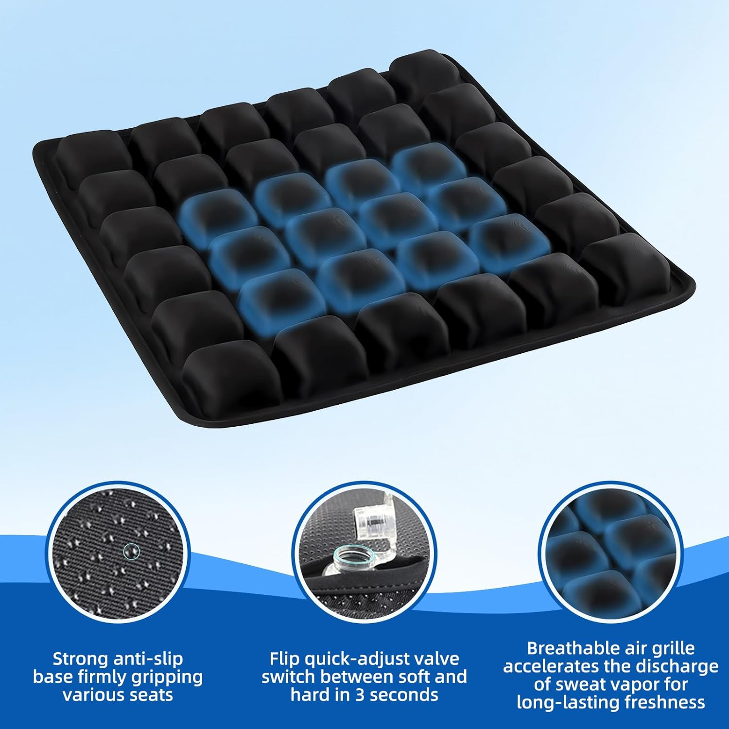 Single Room Humidifiers for Sciatica Tailbone Pain Relief, Ergonomic Office Chair Cushion with Memory Foam, Heightening Car Accessories for Relieve Pain of Back image number 4