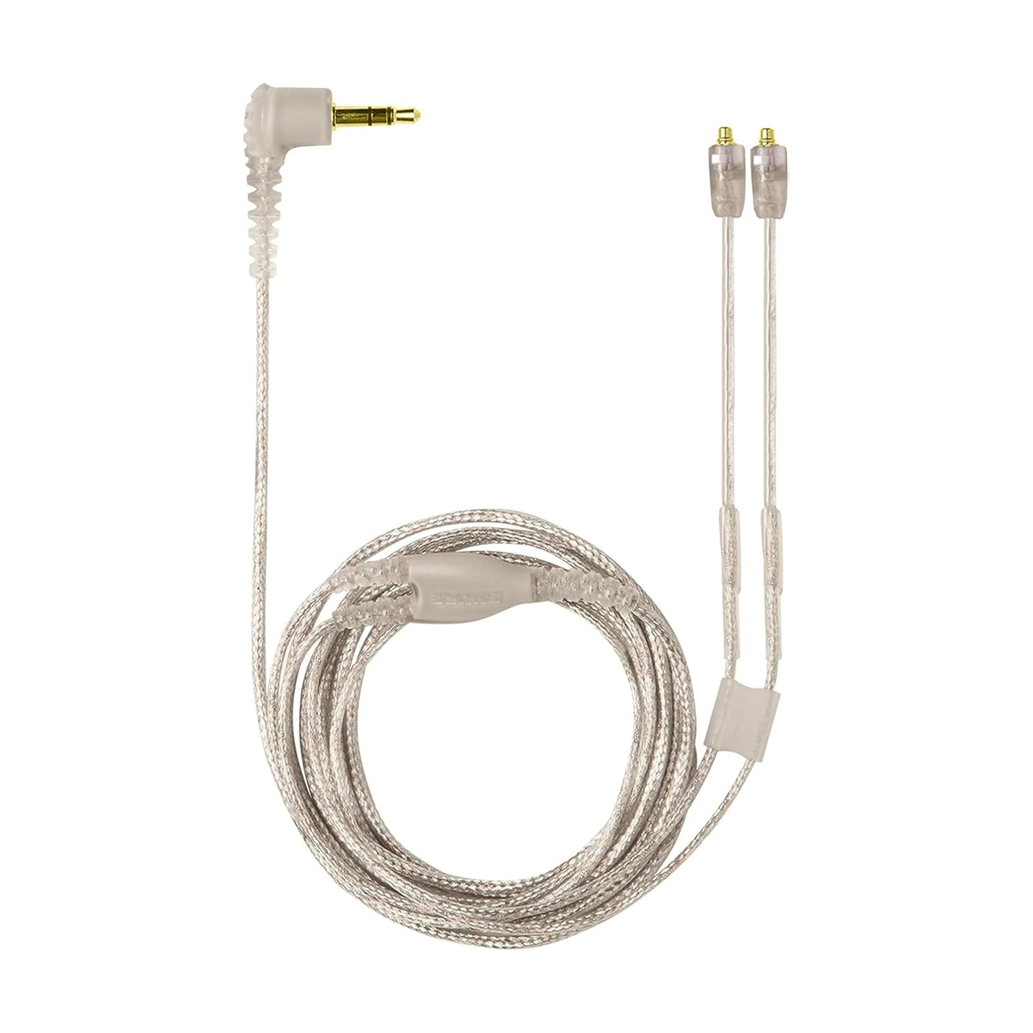 Replacement Cable for Shure SE215, SE315, SE425, SE535 & SE846 Earphones, Silver Clear Wire, 3.5Mm with MMCX Connectors - 1.6M / 62&rdquo; - Silver - by Brainwavz