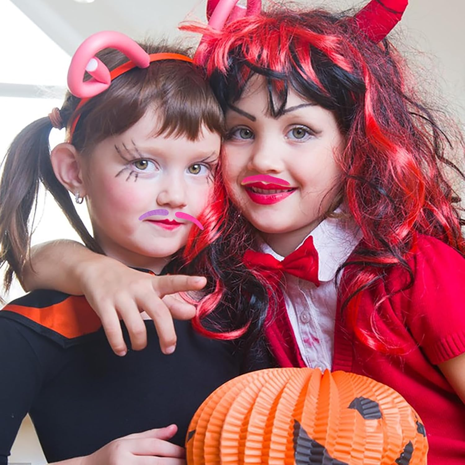 180 Pcs Fake Musta Che Bulk Stick on Moustache Realistic Self Adhesive Sticker Colorful Fake Beard Novelty Musta Che Stickers Black Costume Moustache Beards for Party Supplies Halloween School, image number 4