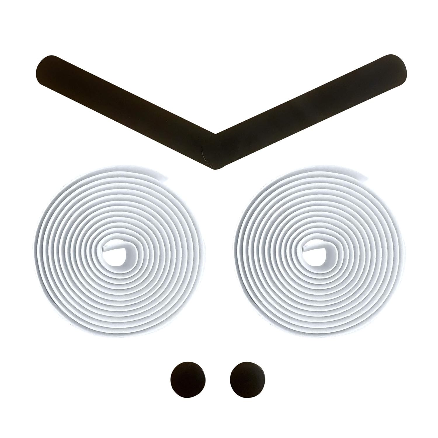 Alien Pros Bike Handlebar Tape EVA (Set of 2) White - Enhance Your Bike Grip with These Bicycle Handle Bar Tape - Wrap Your Bike for an Awesome Comfortable Ride (Set of 2, White)