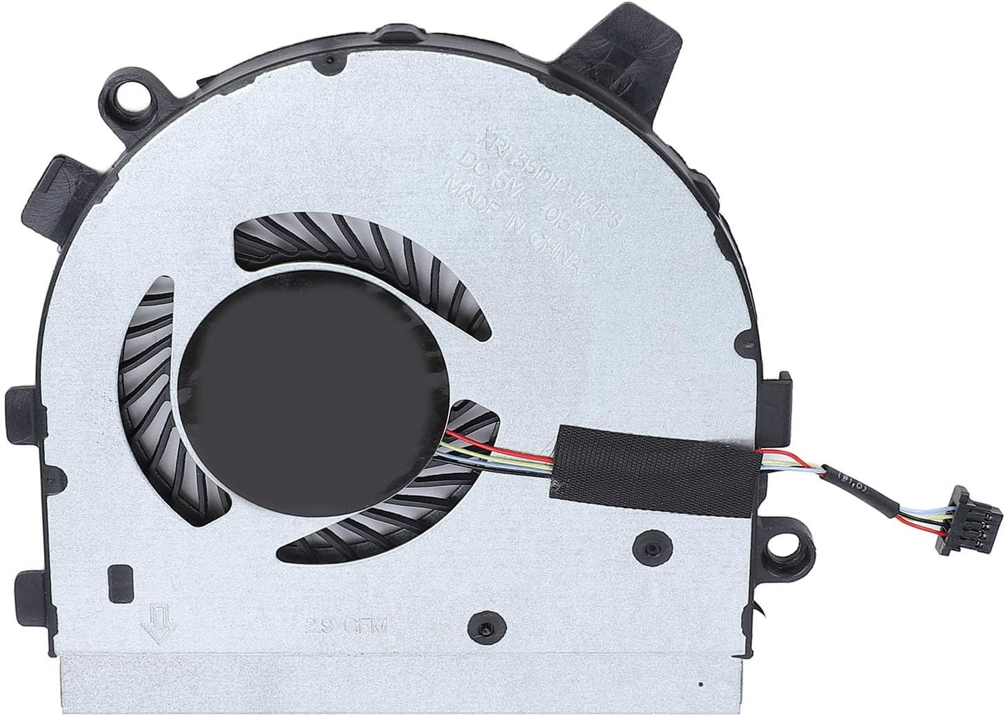 Replacement CPU Cooling Fan for 13 7390 P113G001 2 in 1 Laptop, 4 Pin Power Connector Aluminum Alloy CPU Cooler Fan with Repair Kit, Enhanced Cooling Function