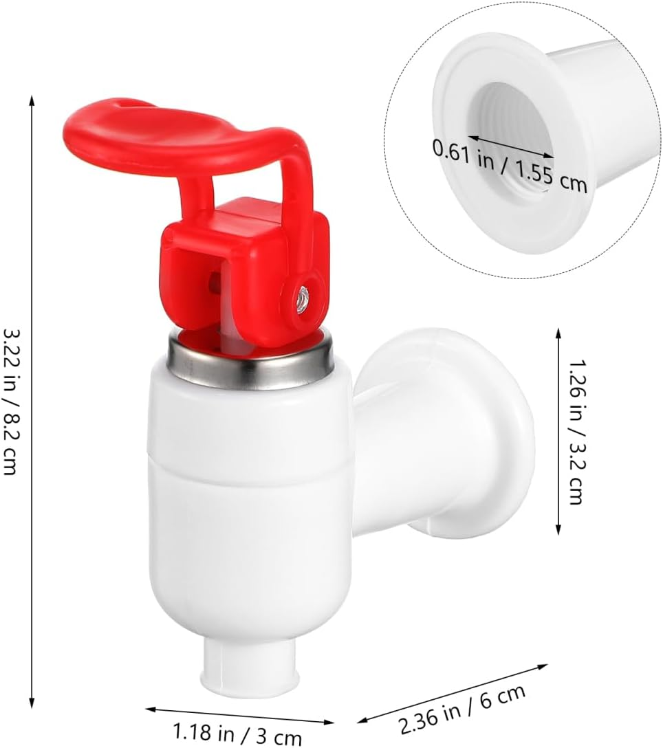 Parliky 4Pcs Manual Drinking Fountain Water Hand Press Tap for Water Dispenser image number 2