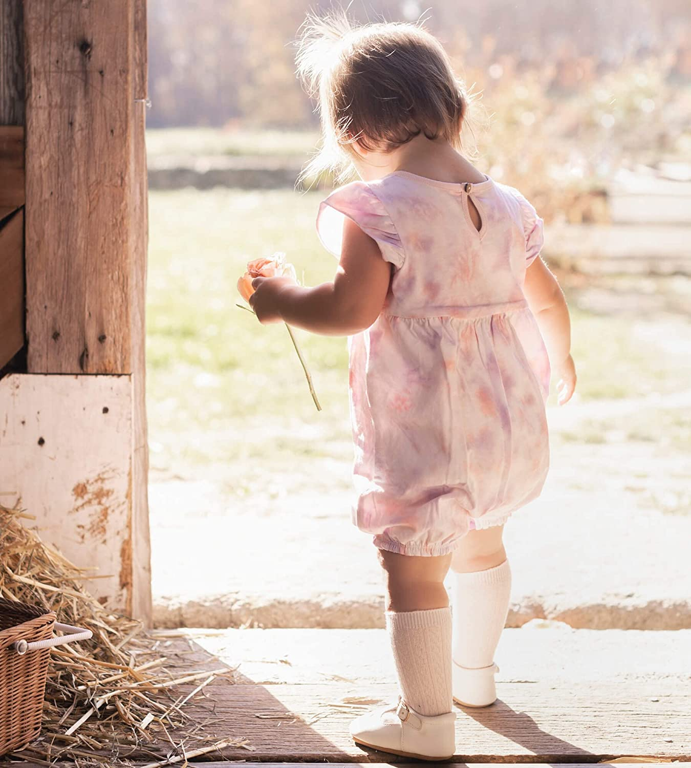 Burt'S Bees Baby Baby Girls' Set of 3 Cable Knit Knee-High Organic Cotton Stockings Socks image number 6