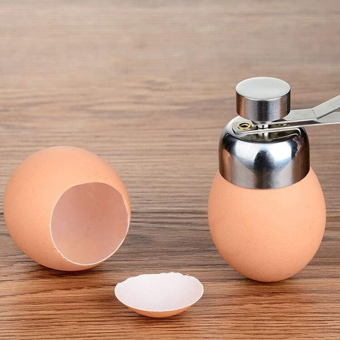 Pubiao Stainless Steel Egg Topper, Egg Opener Kitchen Gadget for Raw or Soft Hard Boiled Egg, Dishwasher Safe image number 4