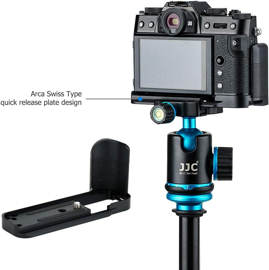 JJC Metal Hand Grip Quick Release Plate L Bracket Holder for Fujifilm X-T30II X-T30 X-T20 X-T10 Replaces Fuji MHG-XT10 Handgrip - [2019 September New & Improved Version] image number 2