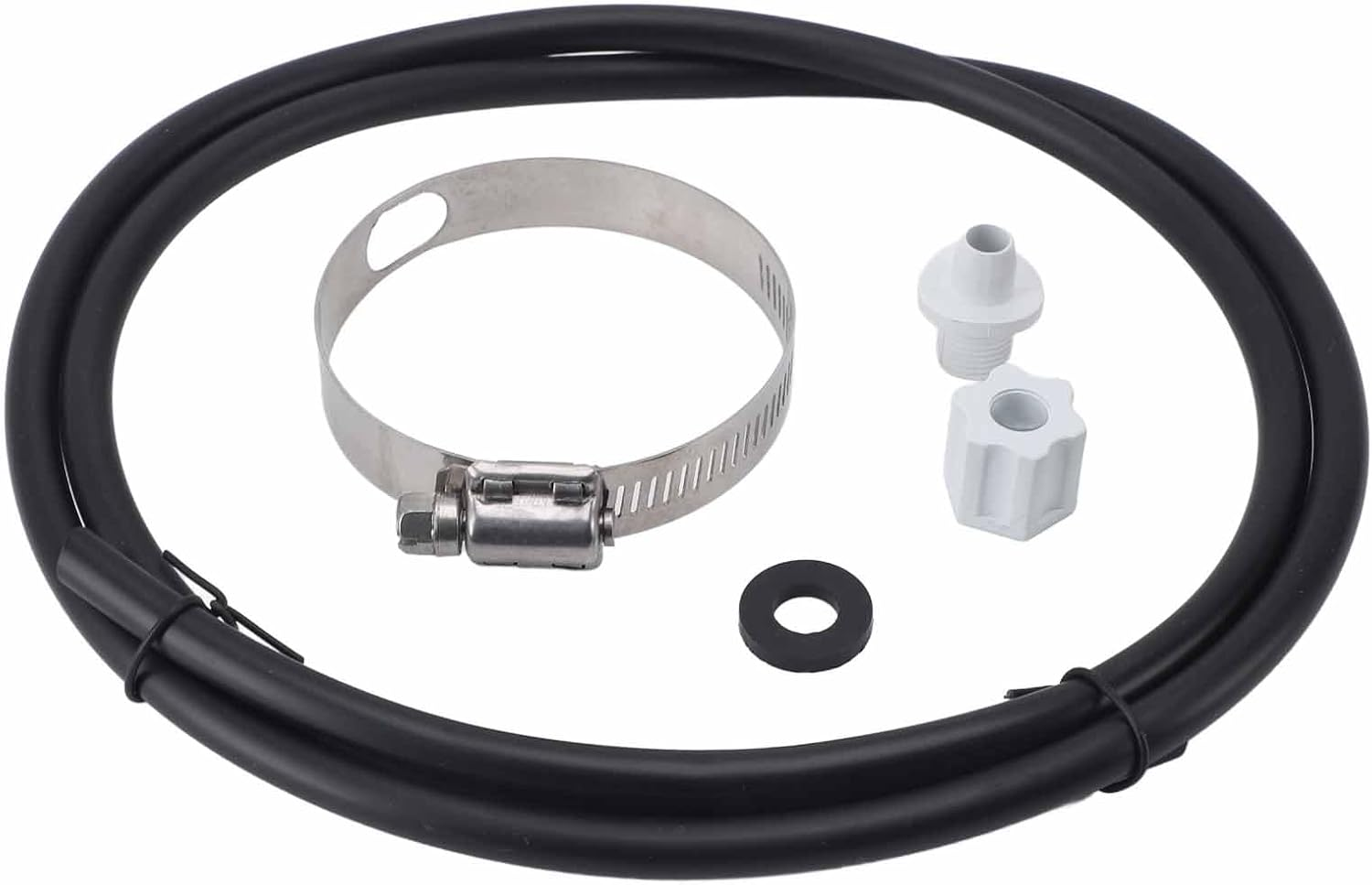 Swimming Pool Chlorinator Connection Kit with 1.21M Tubing, Saddle Clamp for Hayward CL200 CL220, PVC and Stainless Steel Construction, 5-Piece Set image number 4