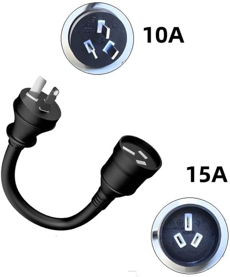 XINYUICEAN 3 Pack 10A to 15A Power Adapter Cord - Heavy Duty Waterproof Electric Vehicle Charging Cable for EV, RV, Camper, Van & Trailer, Portable Car Adapter Accessory image number 4