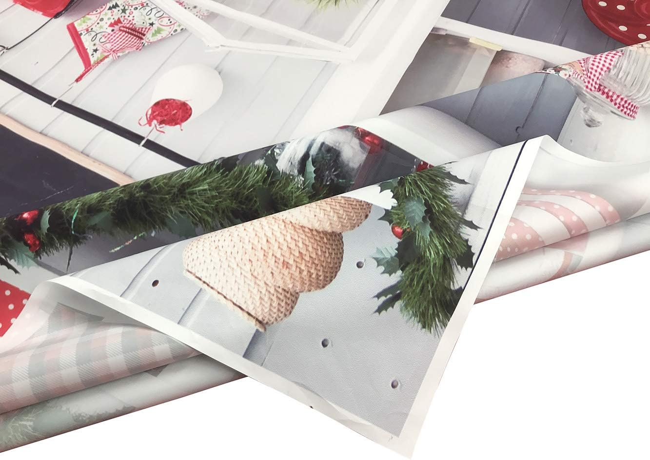 9X6FT Christmas Backdrop Xmas Kitchen Photography Background Indoor Photobooth Decor Photo Studio Newborn Baby Portrait Props WXL52B image number 5