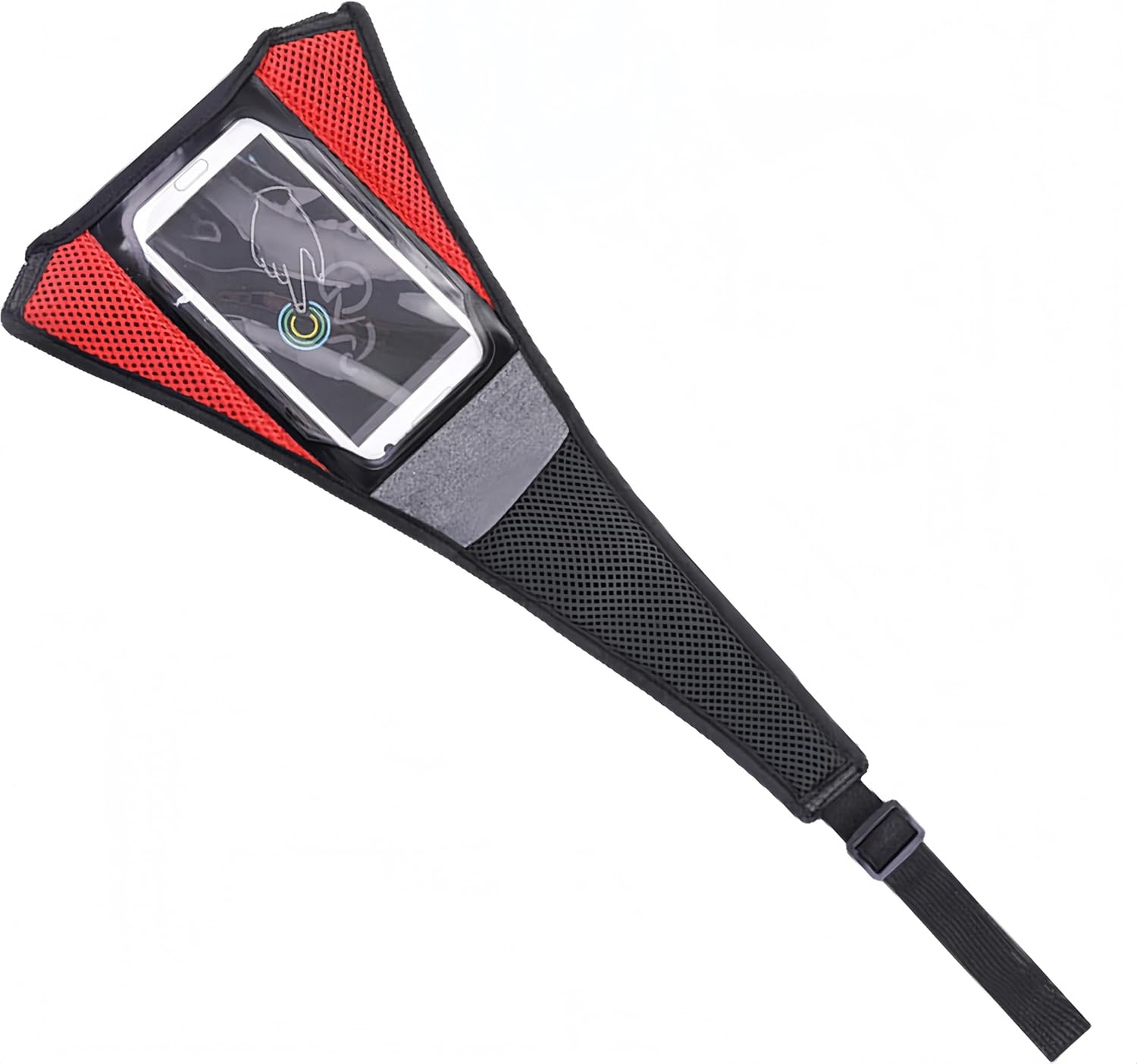 Bicycle Frame Sweat Guard,Bike Frame Sweat Net with Phone Mount, Sweat Absorbs Prevent Bicycle from Corrosion,For Bicycle Trainer Indoor Cycling Training