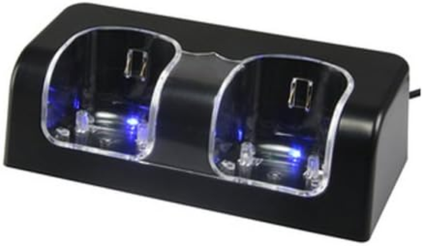 OSTENT Charger Dock Station + 2 Battery Packs for Nintendo Wii Remote Controller Color Black image number 1