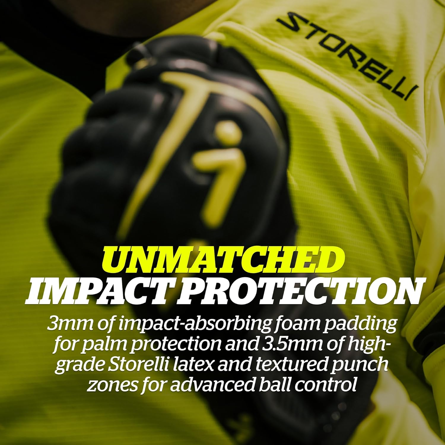 Storelli Gladiator Elite Goalkeeper Gloves | High-Performance Soccer Goalie Gloves | Premium Finger and Hand Protection image number 1