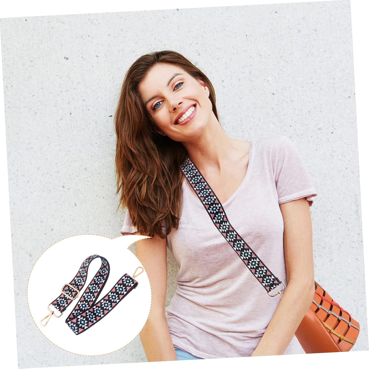 VALICLUD 3 Pcs Tape Pearl Handbag Strap Purse Strap Replacement Womens Wallet Hand Bags Purse Strap Canvas Women'S Tote Bags Handbag Replacement Strap Polyester Guitar Handle Miss image number 6