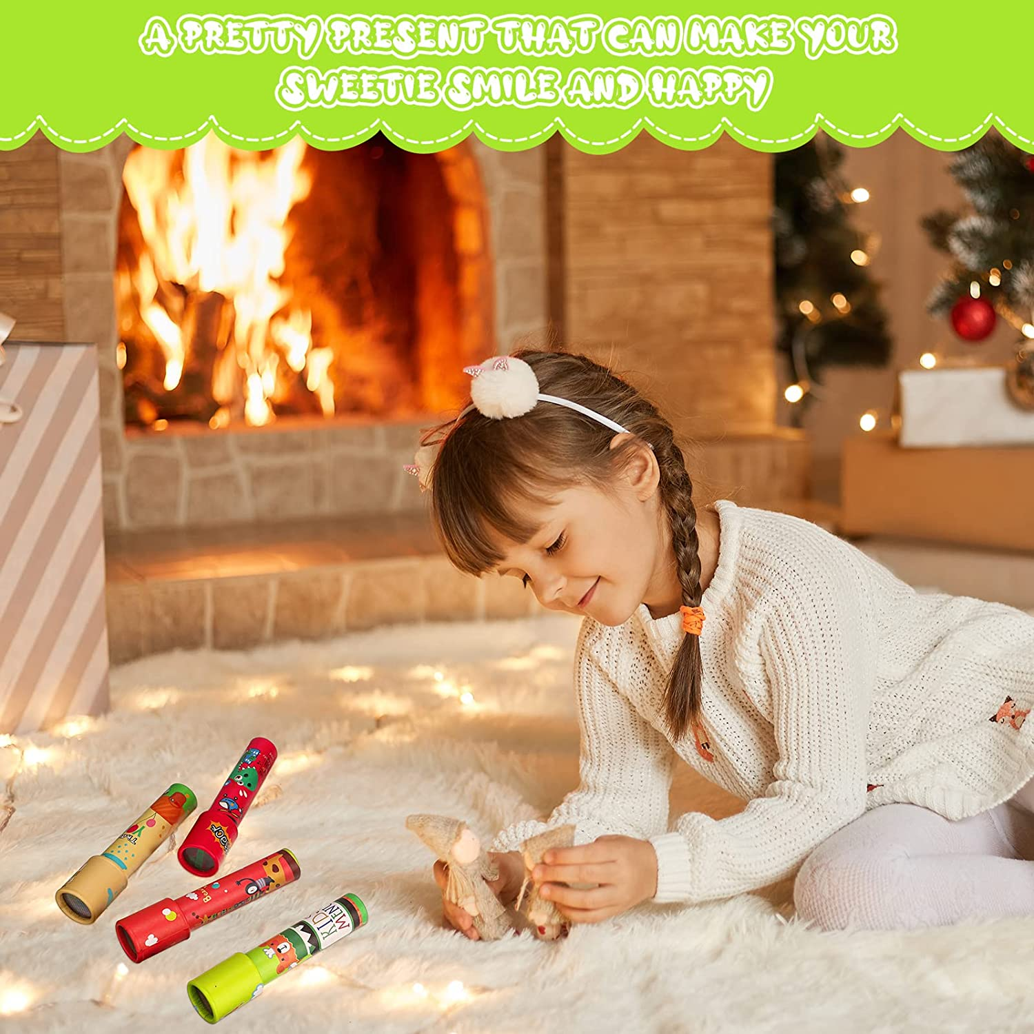 30 Pcs Classic Kaleidoscope Educational Kaleidoscope Toy Return Gift Vintage Educational Toys Party Bag Fillers School Classroom Prizes for Adults and Teens Party Favors, Random Styles (Double Style) image number 6