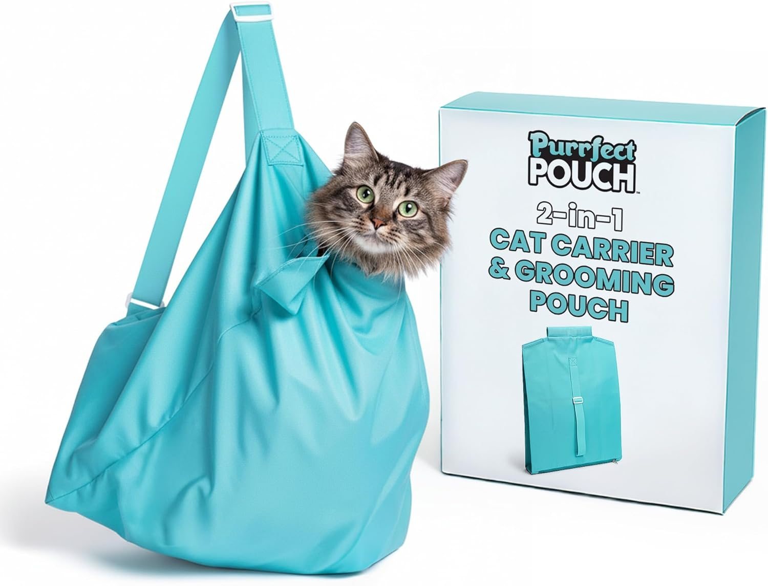 Purrfect Pouch the Original as SEEN on TV. Comfy Soothing Cat Carrier