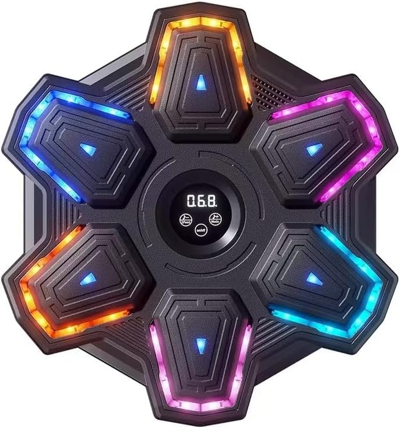 Music Boxing Machine Upgraded Version of Smart Music Boxing Machine Speed Adjustment Boxing Training Equipments for Home Adults and Children Wall Target Striker Reaction Indoor Electronic Target image number 5