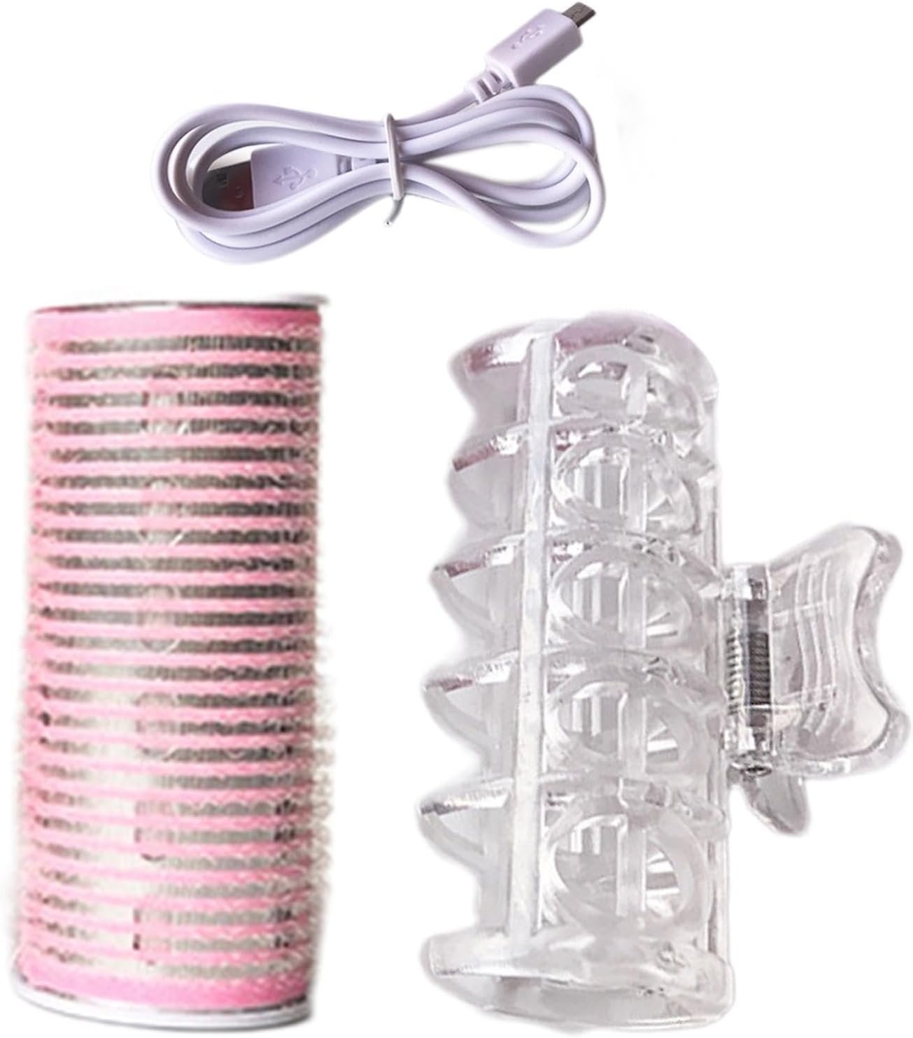 Hair Roller for Bangs,Usb Heated Hair Curler | Electric Rollers Hair Curlers, Self-Adhesive, Efficient for All Hair Types, Portable Heat Solution - Blue image number 5