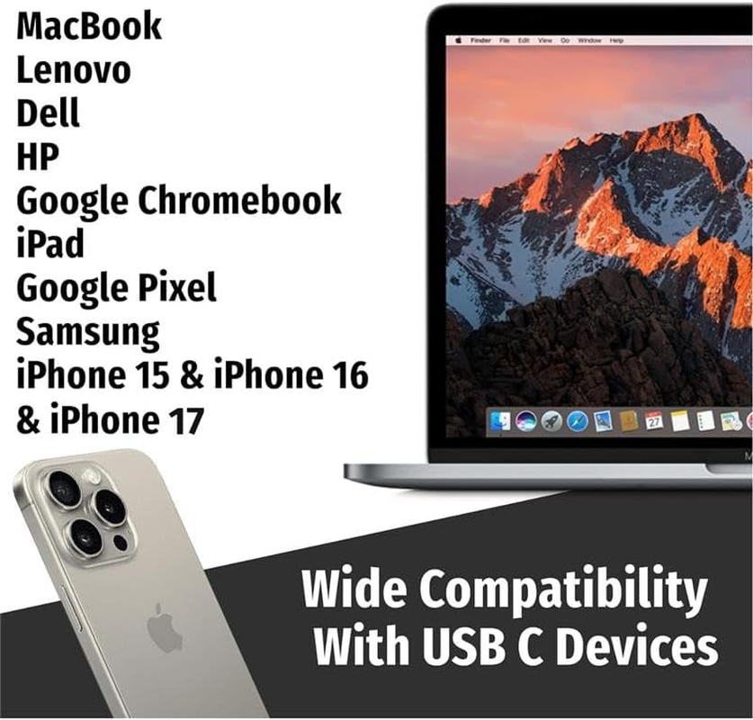 Symphonized Premium Wooden Iphone Earphones Wired (USB C) Deep Bass Sound, 3D Sound, Microphone Volume Control, 90% Noise Cancelling for Type C Devices. Earphones for Iphone 15 to 17 & Android (Black) image number 5