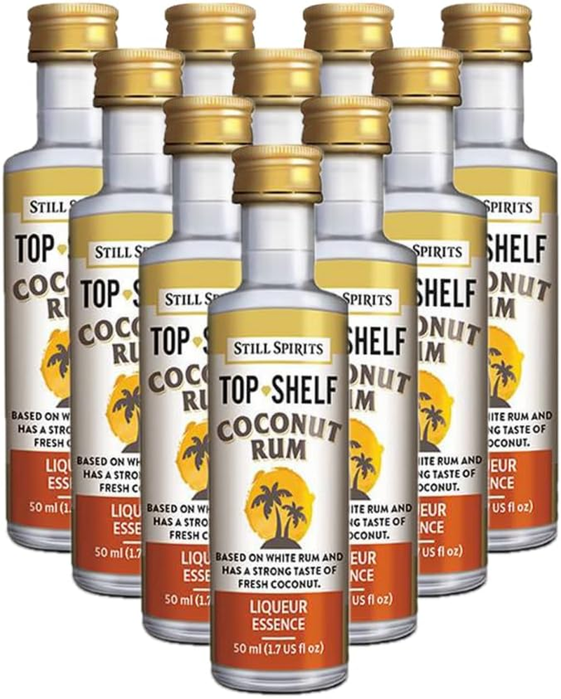 Coconut Rum Liqueur Essence - Still Spirits Top Shelf Range - Good Dog Homebrew Multi Packs - Bulk Buy & Save! (20-Pack)