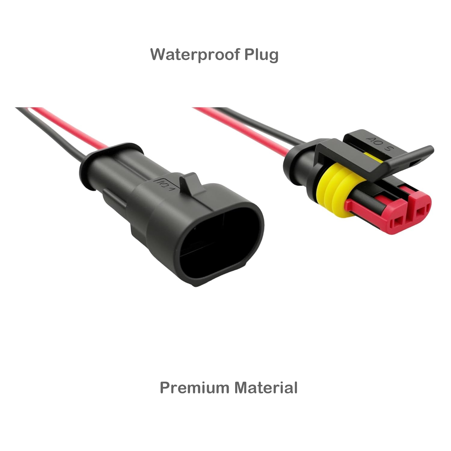 EFGTEK 5 Pack 2 Pin Automotive Electrical Connector 20AWG Plug Socket Quick Disconnect Waterproof 2 Way Wire Connectors with 7.5Cm Wire AWG Male and Female Way Marine 1.5Mm Series Terminal Connector image number 5