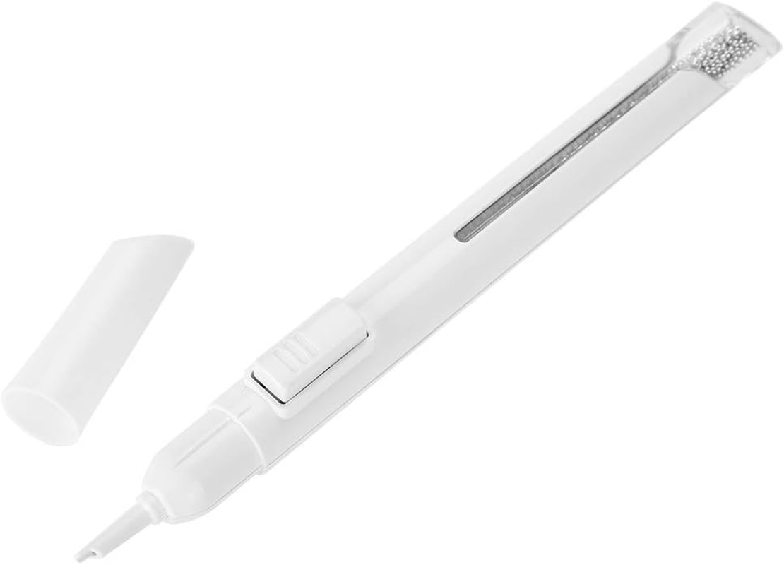 Nail Art Nail Design Pens, Nail Art Pen Metal Beads Dotting Painting Drawing Pen DIY Manicure Decorations (Silver) image number 6