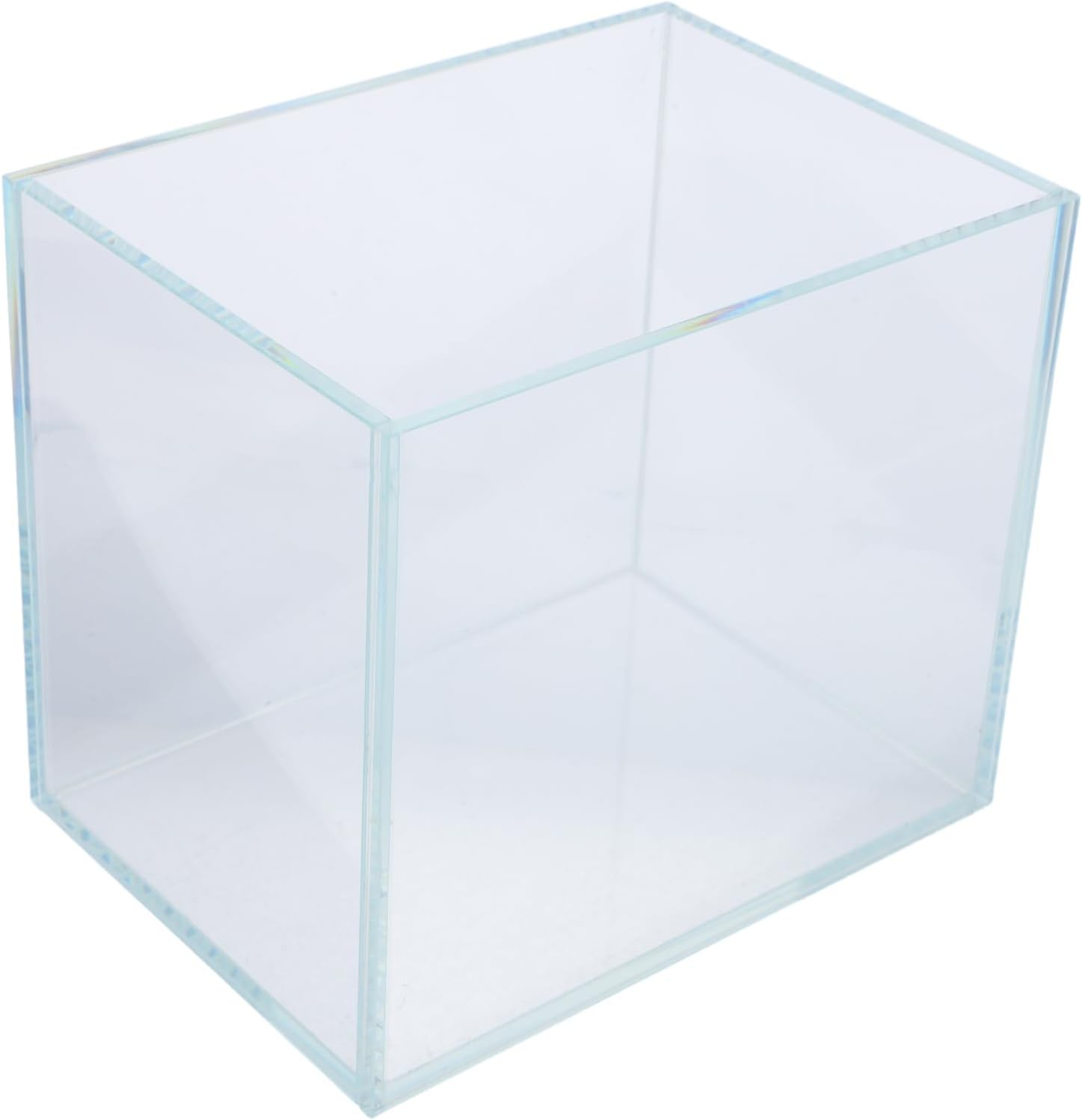 Yardwe Mini Glass Fish Tank for Betta Fish with Clear View Compact Desktop Aquarium for Low Maintenance for Office Home Aquatic Plants and Pets image number 4