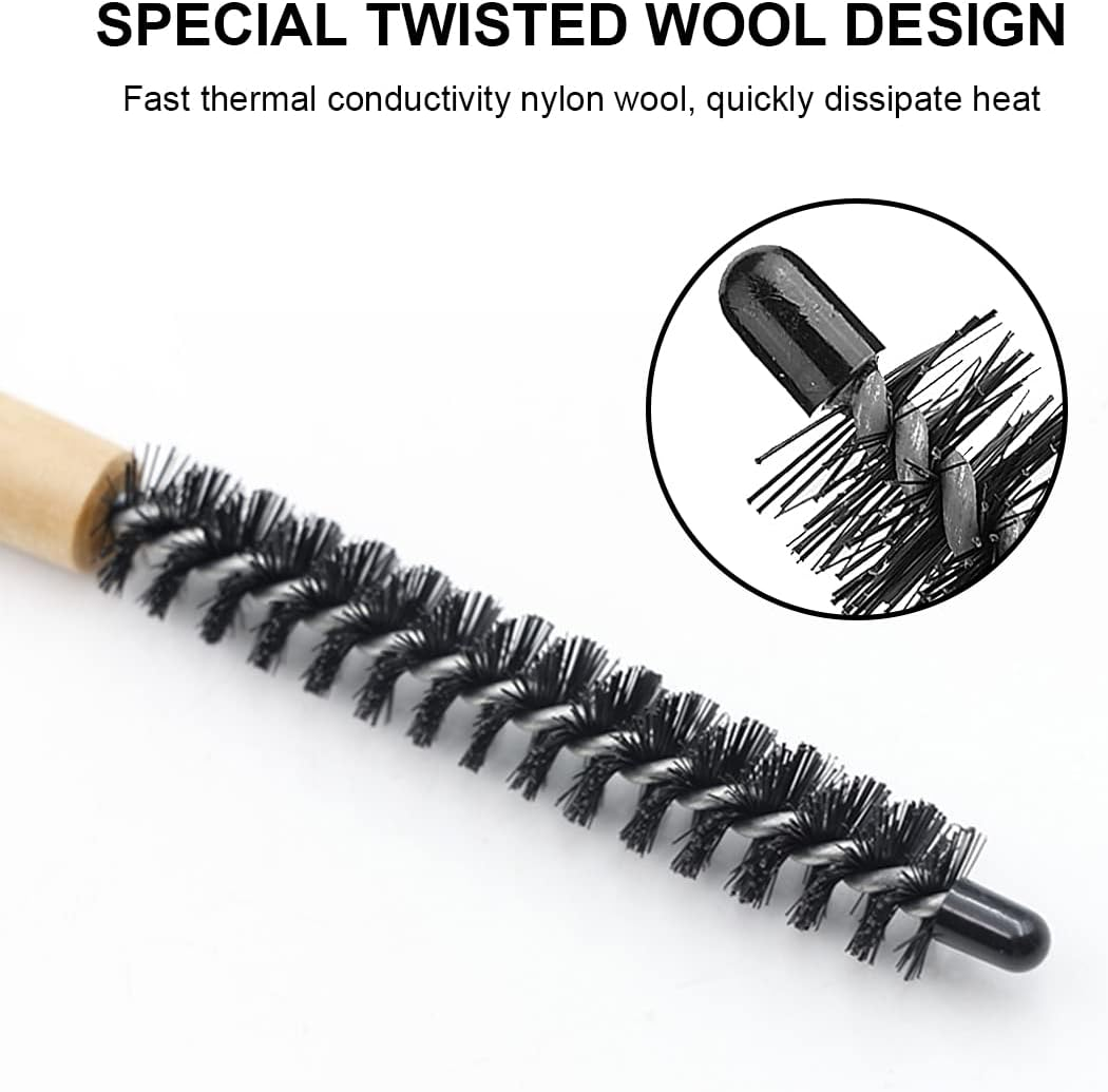 Zeayebsr Pack of 2 Mini round Hair Brush, Small round Comb, Massage Comb, Teaser Brush, Salon Roller Hair Styling Accessories for Thin Hair, Short Hair, Pony, Beard image number 3