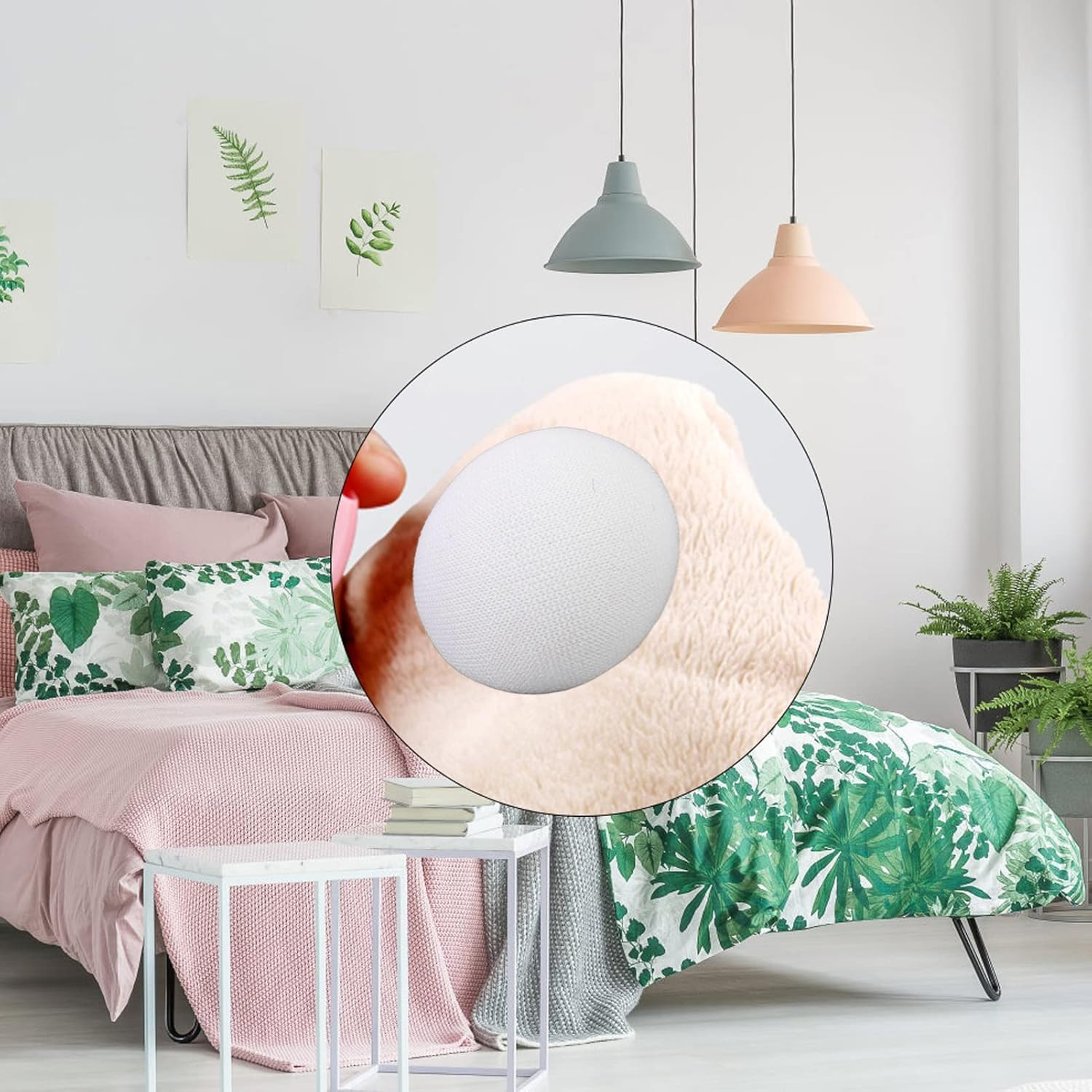 16 Pcs Duvet Clips, Duvet Pins &ndash; Reusable Fixing Buckles for Securing Bed Sheets, Duvet Covers, Cushions, and Curtains, Comes with Box（ White） image number 1