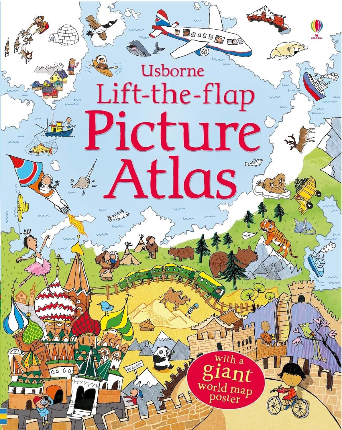 Usborne Picture Atlas Lift-The-Flap Book