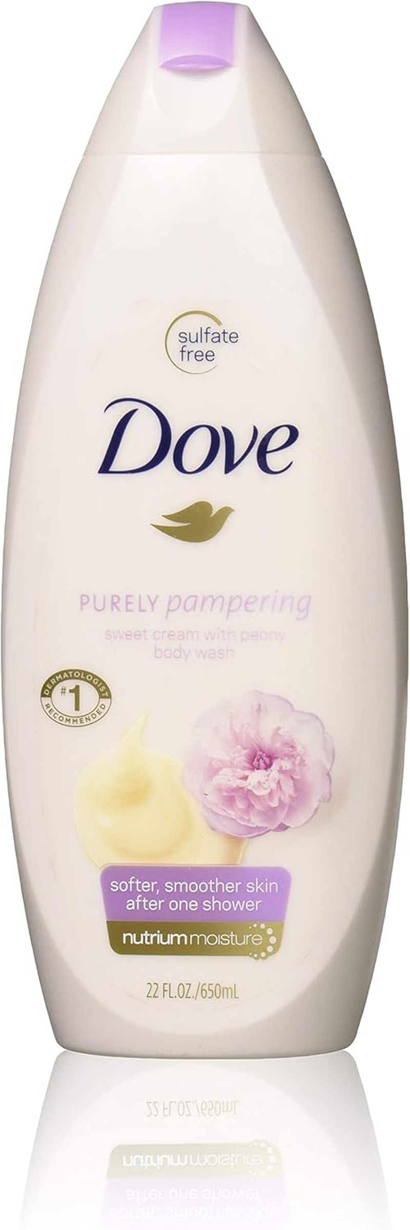 Dove Purely Pampering Nourshing Body Wash, Sweet Cream & Peony 22 Oz (Pack of 4) image number 4