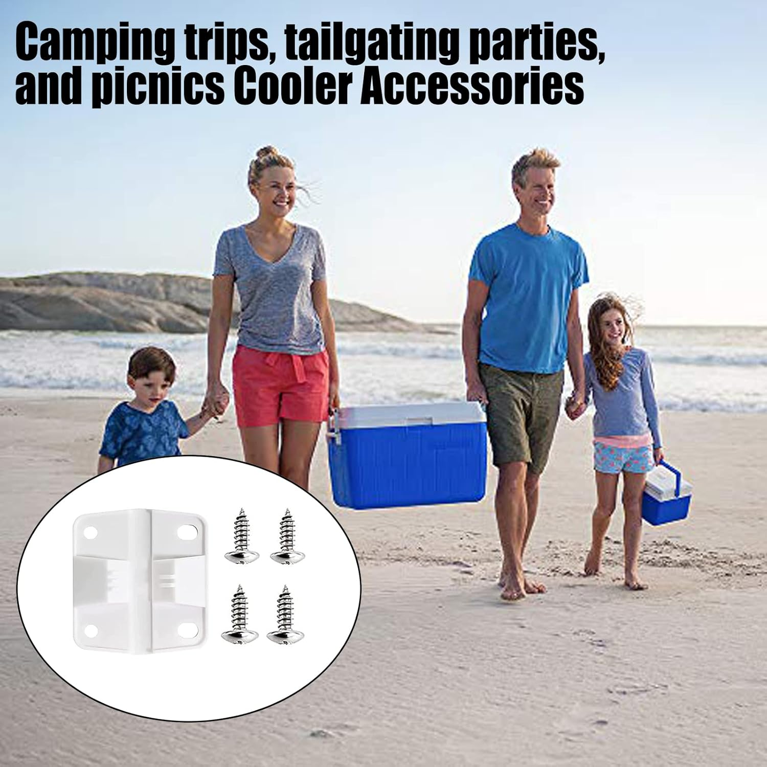 Coolers Hinges,Coleman Cooler Hinges Replacement Coleman Coolers 5253 6262 6270-2 Pack image number 6