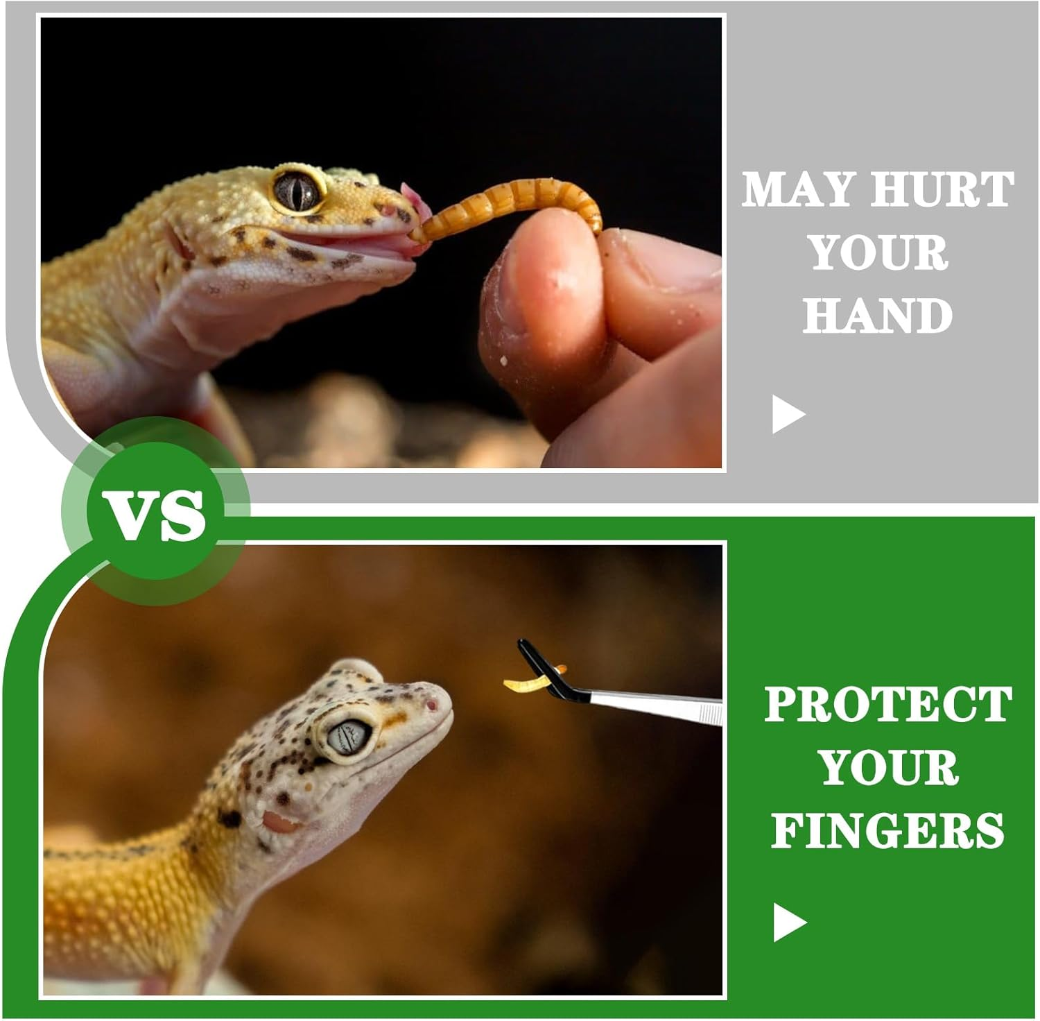 2 Pcs Long Handle Aquarium Tweezers, Stainless Steel Tweezer, Reptile Accessories, Serving Tongs, Reptile Feeding Tongs with Rubber for Lizard, Gecko, Ideal for Fish Tank Plant Aquascape image number 1