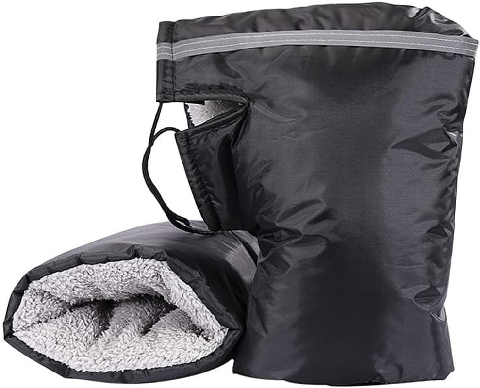 Motorcycle Handlebar Muffs Gloves for Men Women Waterproof, Winter Thickened Windproof Hand Warmer for Motorbike Scooter image number 2