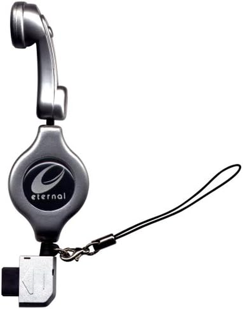 Vivid ET-SK82 Color Reel Style Earphone Microphone Silver