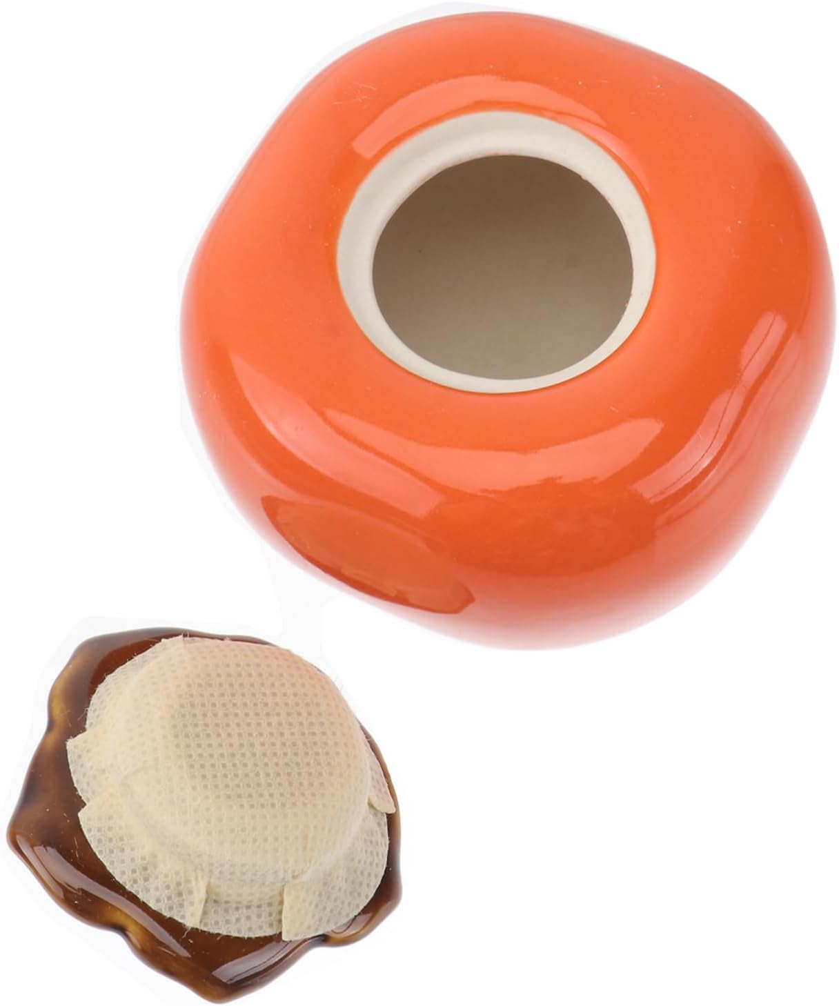 Mikinona Versatile Pumpkin Shape Tea Storage Sealed Jar for Dried Fruit Tea Sugar Storage Accessories Ideal for Home image number 2