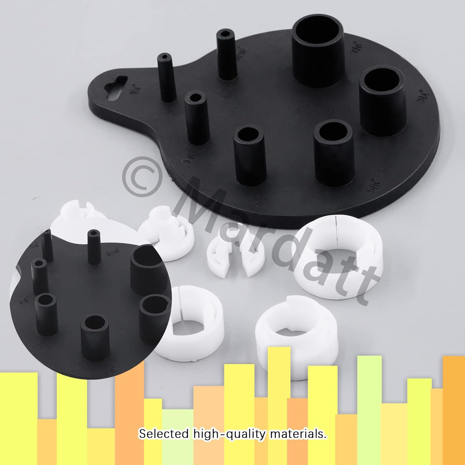 Mardatt Air Conditioner and Fuel Line Quick Disconnect Tool Includes 7 SAE Standard 1/4" 5/16" 3/8" 1/2" 5/8&rdquo; 3/4" and 7/8" Quick Disconnect Tool and Storage Tray Universal Fit for Most Vehicles