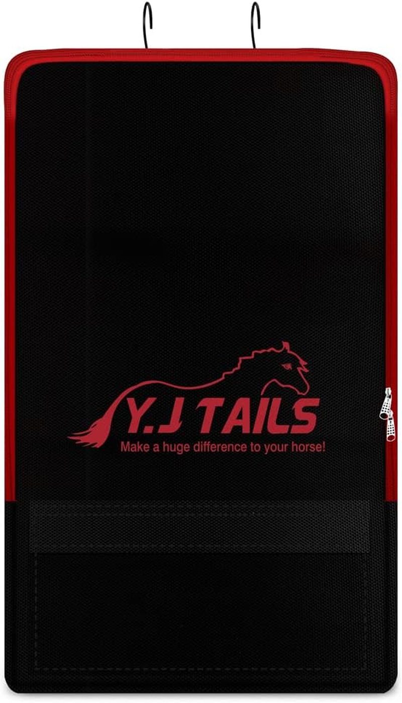 Y.J TAILS Horse Tack Carry Bag, Horse Harness Bag for Halters, Bridle, Equestrian Reins, Bits and Headstalls, Miniature Horse Harness with 3 Prong Tack Rack (Black) image number 5