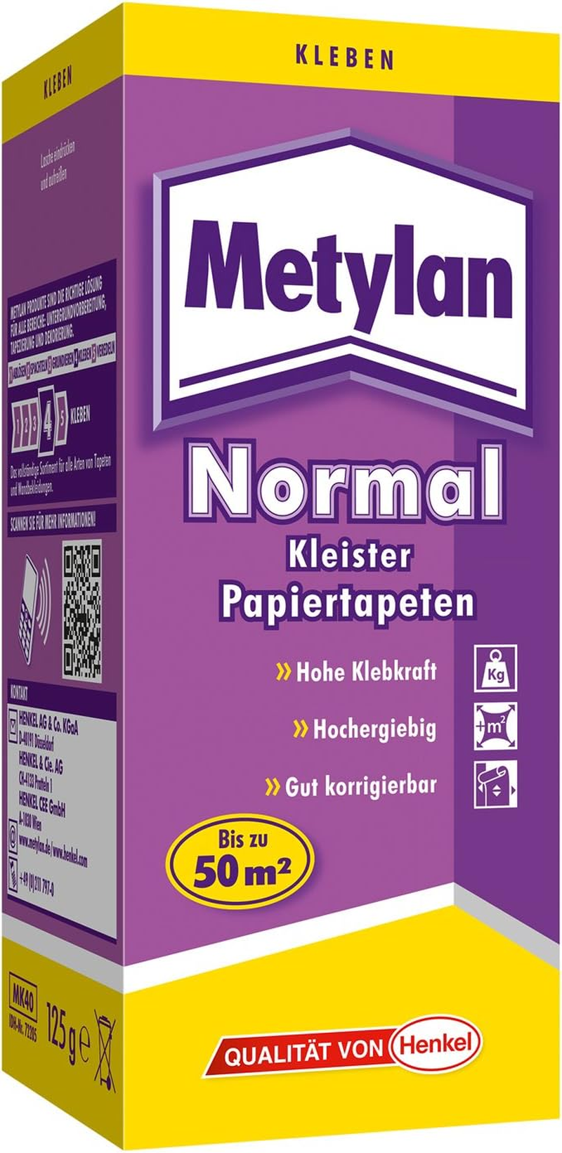 Metylan Normal 1545 Glue for Wallpaper image number 2