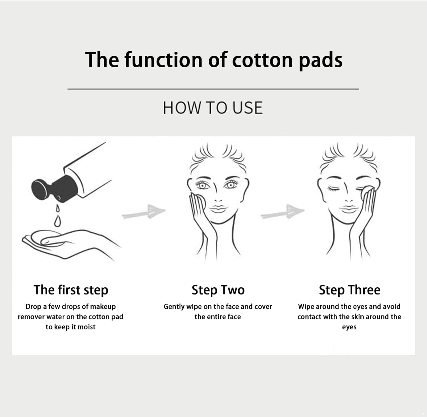 Aislor 100 Pieces Thickened Reusable Cotton Pads for Sensitive Skin Ideal for Cleansing Toner and Nail Care Blue One Size