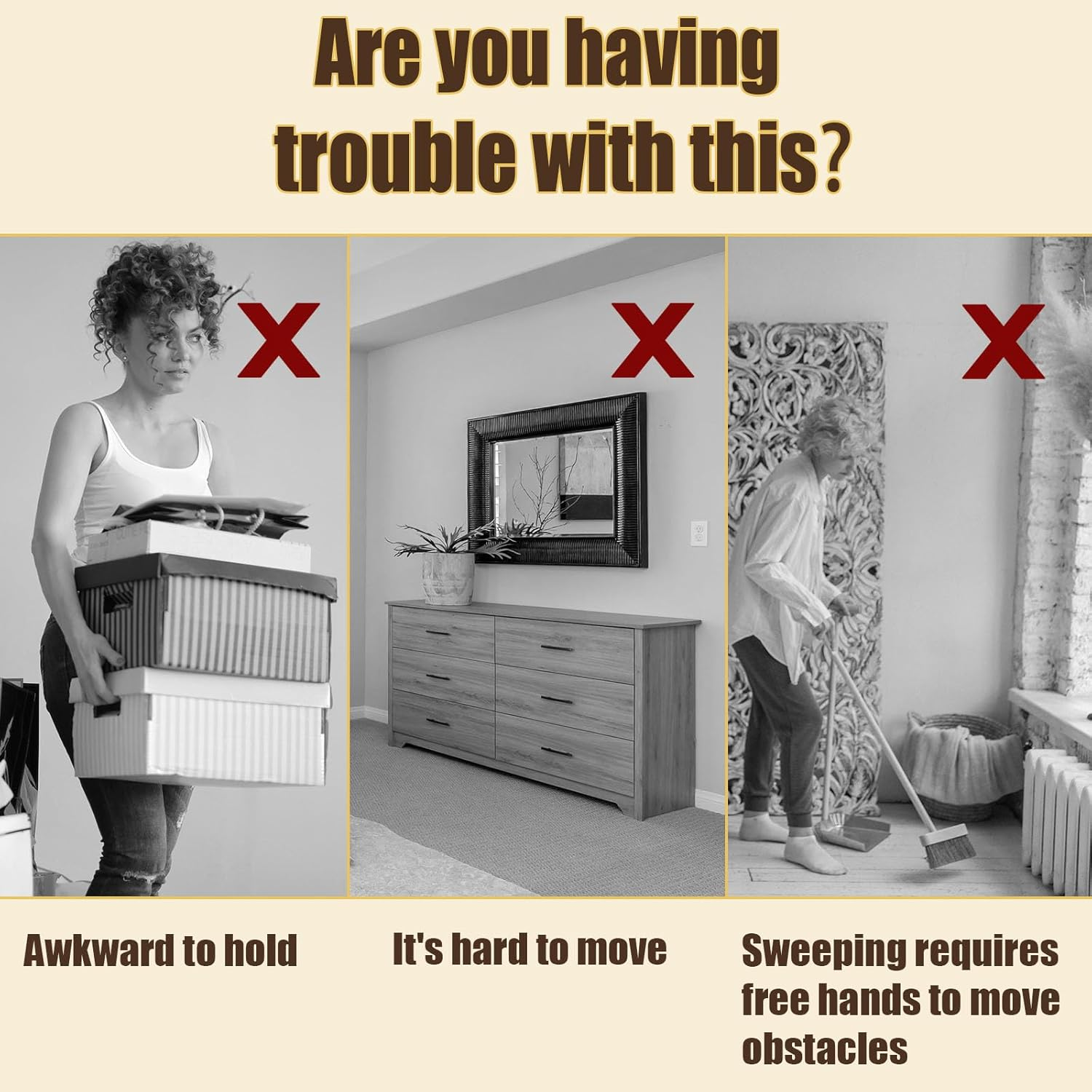 3 Set Self Adhesive Mini Caster Wheels 360 Degree Rotation Sticky Pulley Stainless Steel Universal Wheel with Bearing Roller Casters for Furniture Storage Box Trash Can Bins Bottom Moving (Black) image number 6