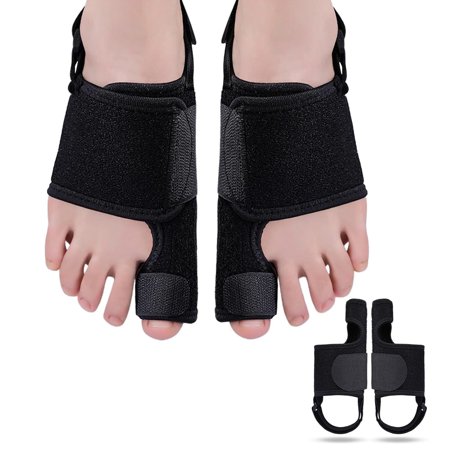 Bunion Corrector for Women & Men, Orthopedic Bunion Splint for Hallux Valgus Pain Relief, Big Toe Separator, Adjustable Day/Night Support, Comfortable Hammer Toe Straightener（2Pack） image number 3